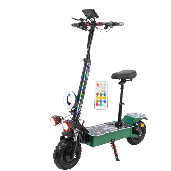 صورة سكوتر T07 اثنين دنمو 6000 واط – تصميم قوي مع إضاءة قابلة للتخصيص